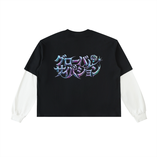 Japanese PRISM t-shirt x long sleeve